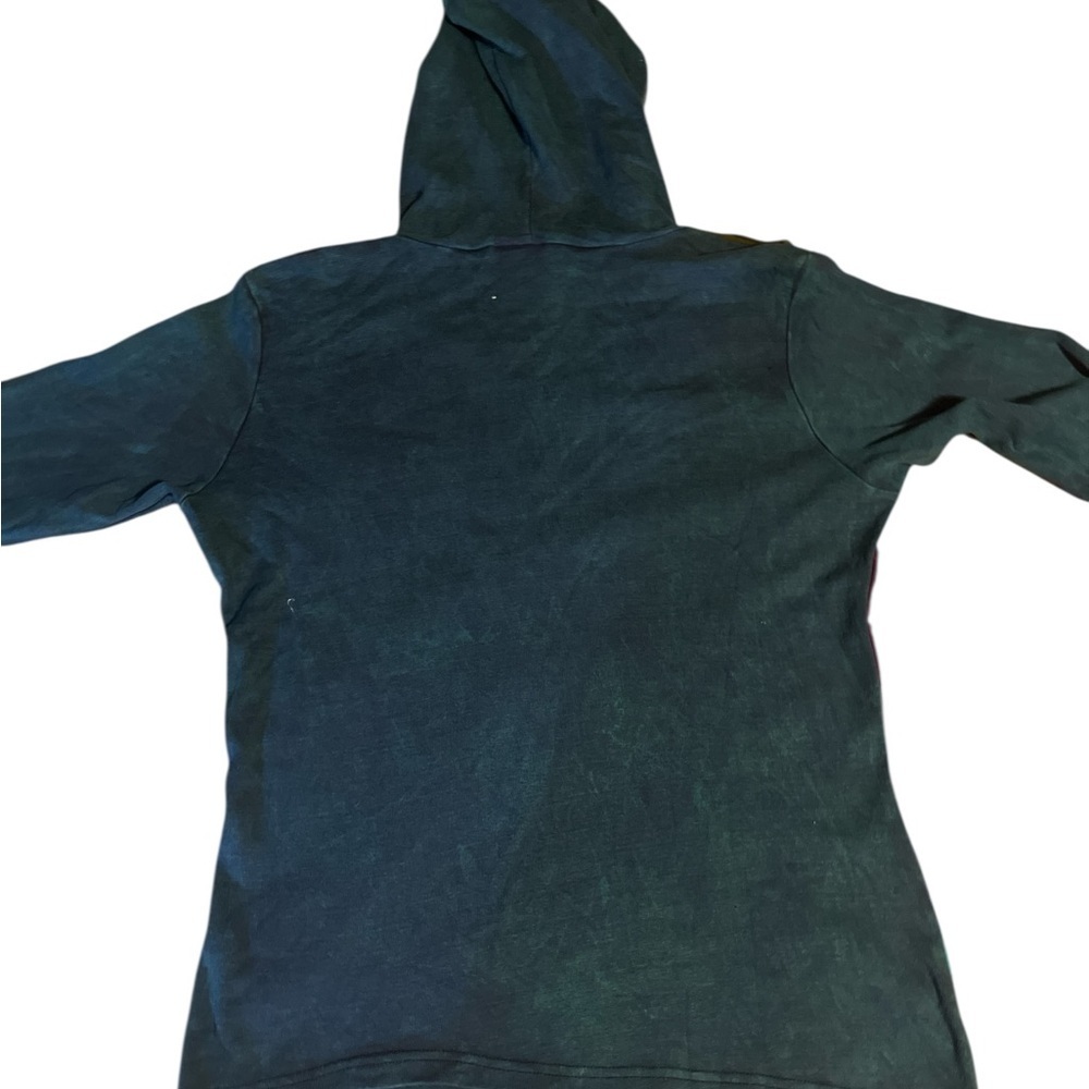 India Boutique Colorful Hooded Jacket with Embroidered and Cut Designs NWT - Picture 3 of 4